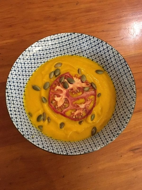 vegan carrot soup